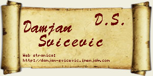 Damjan Svičević vizit kartica